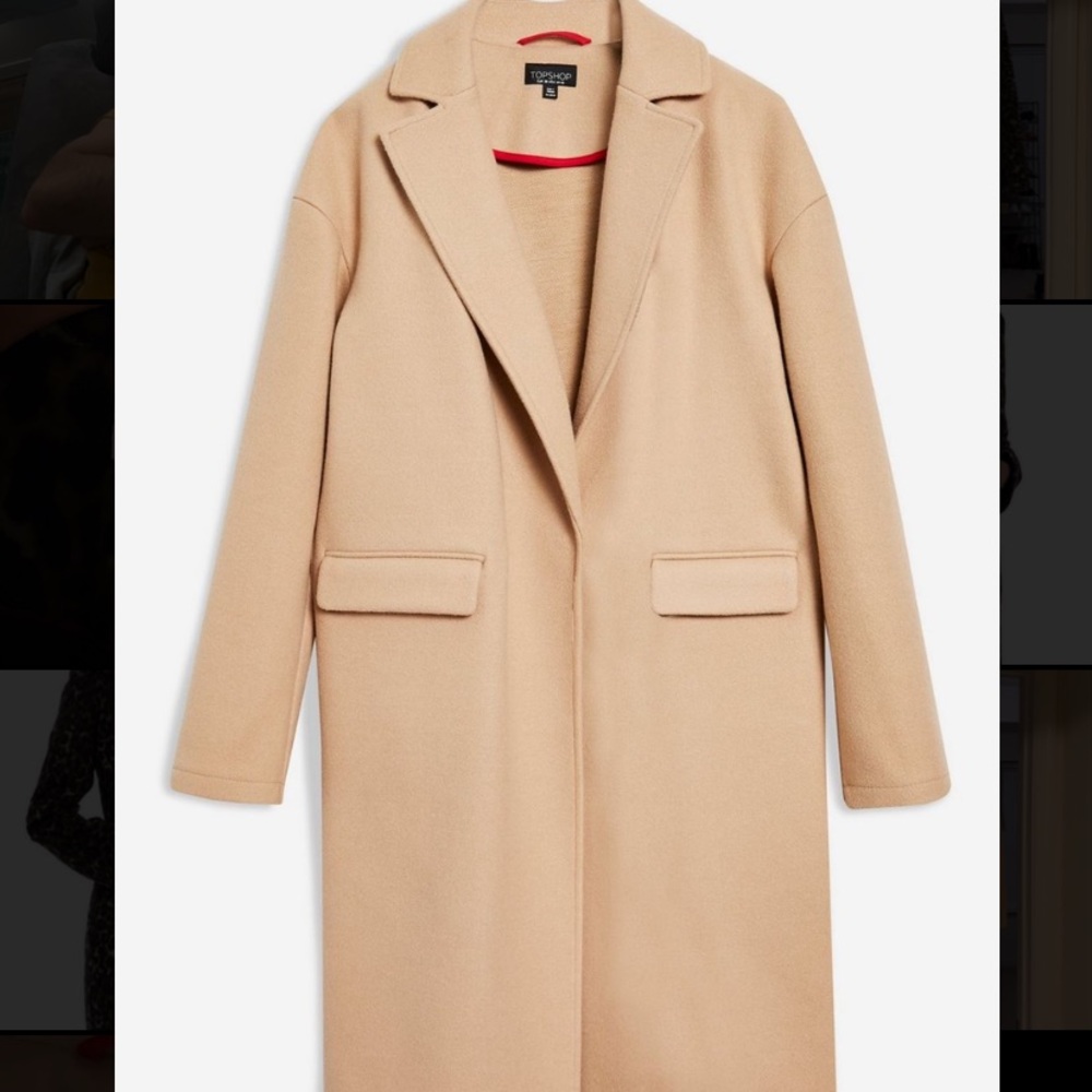 Top shop tan coat